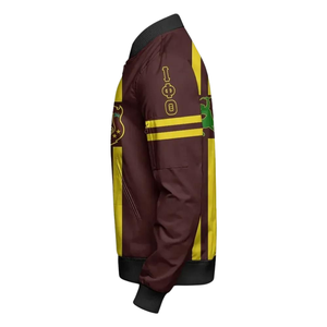 Chaqueta Universitaria de la Fraternidad Iota Phi Theta 1963, Satén Brillante Bordado, Estilo Bomber Universitario Griego Premium - Product Image 3