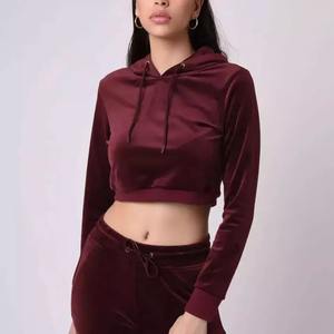 Vente en gros de sweats à capuche pour femmes sur mesure Services OEM pull uni sweat-shirt de jogging en polaire avec logo à capuche pour la saison d'hiver - Product Image 3