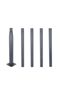 Poteaux de lampadaires solaires démontables en aluminium galvanisé à chaud ECOSOLAR 3M-6M, forme octogonale carrée, personnalisés - Product Image 5