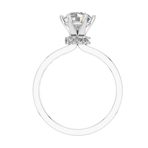 PT950 Platinum Wedding Ring Trendy Design Luxury Style Rhodium Plated with IGI Certified Round Brilliant Cut Lab Grown Diamonds - Product Image 4