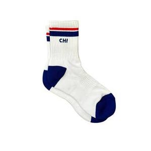 ODM Jacquard Logo Sport Crew Double Bande Coton Haute Qualité Absorbant La Sueur Décontracté Personnalisé Vente En Gros pour Hommes Entraînement Sportif - Product Image 3