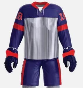 เครื่องแบบฮ็อกกี้น้ำแข็งระบายอากาศสำหรับผู้ใหญ่เครื่องแบบฮ็อกกี้น้ำแข็งขนาดกำหนดได้ตามต้องการดีไซน์ล่าสุด - Product Image 3