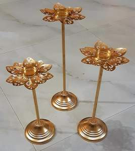 Portavelas de Metal de diseñador, portavelas de hierro Vintage para mesa de boda, decoración romántica para el hogar - Product Image 2