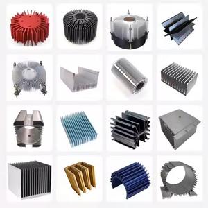 Extrusión Serie 6000 Aleación de aluminio Disipador de calor de cobre Anodizado Personalizado OED ODM LED Incluye punzonado de corte cuadrado - Product Image 3