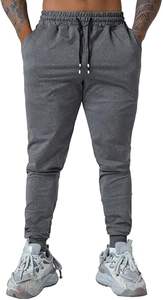 Service OEM Pantalon de jogging décontracté pour homme, coupe slim, 100% coton, doublure en molleton peigné, cordon de serrage au milieu, séchage rapide, course à pied, fitness - Product Image 2