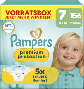 แพมเพิส พรีเมี่ยม โพรเทคชั่น ไซส์ 7, ผ้าอ้อม 156 ชิ้น, สำหรับเด็กน้ำหนัก 15 กก.ขึ้นไป, หมายเลขโปรดักส์ของเรา 1. ป้องกันผิวและป้องกันการรั่วซึม - Product Image 2