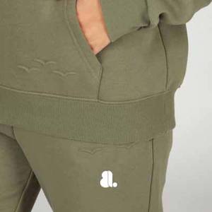 Conjunto de chándal de cintura elástica con logotipo FRONTAL 2 en 1 de secado rápido deportivo con estampado de peso pesado 100% de algodón para mujer al por mayor - Product Image 4