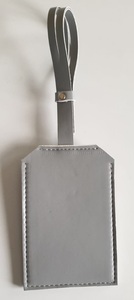 PU gris étiquette de bagage avec sangle pièces et accessoires de sac spécial - Product Image 4