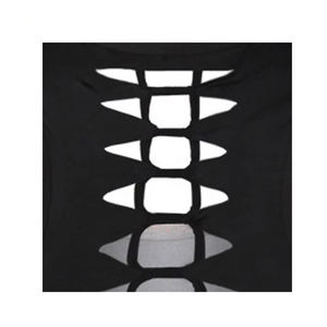 Camiseta sin mangas para mujer personalizada de fábrica con ribete en contraste Chaleco informal de diseño de punto elegante con sublimación personalizada - Product Image 4