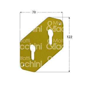 PLAQUE INTERNE/EXTERNE Pour vérin double forme série 2614 - Product Image 1