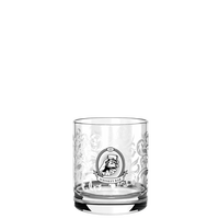 Verre à whisky réutilisable transparent personnalisé Wobz 30cl, design européen, impression numérique personnalisée, sans quantité minimale, fabriqué en France