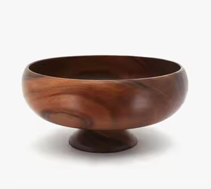 Bol à pâte en bois fait à la main pour fruits ou salades Ferme rustique vintage de haute qualité par artisanat croissant - Product Image 4