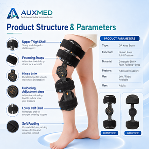 Rodillera Médica con Bisagra Ajustable para Alivio de Presión, Soporte para Caminar en Adultos con Osteoartritis - Product Image 3