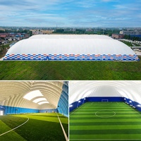 Dômes sportifs gonflables en PVDF, structure autoportante, pour terrains de football, de tennis et stades intérieurs – Vente directe usine