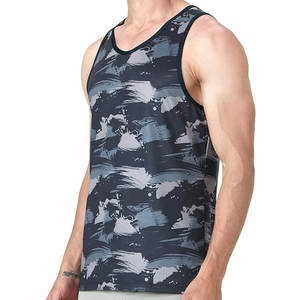 เสื้อกล้ามระบายอากาศได้ดีดีไซน์ระบายได้ดีสำหรับผู้ชายเสื้อกล้ามใส่วิ่งเล่นกีฬายิมฟิตเนสไซส์ใหญ่พิเศษออกแบบได้ตามต้องการ - Product Image 2