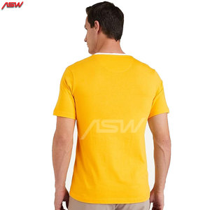High Quality Men's T-Shirt Latest Fashion Color Block Design 100% Cotton Crew Neck Short Sleeve Wholesale Price - Product Image 2