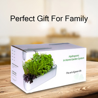 BAVAGREEN Kit de jardin d'herbes intérieur intelligent 12 dosettes hydroponique LED système de culture pour la maison cuisine légumes jardinage démarreur