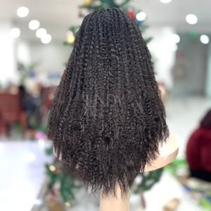 Perruques de Qualité Supérieure, Magnifiques, en Cheveux Humains Véritables, 100% Cheveux Humains Vietnamiens, Lisses Crépus, Couleur Personnalisable, Perruque avec Closure 2025 - Product Image 6