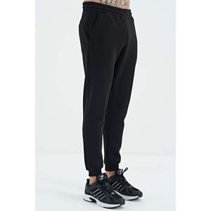 Pantalon de survêtement décontracté pour homme Sean Black avec taille élastique 84928 - Product Image 3