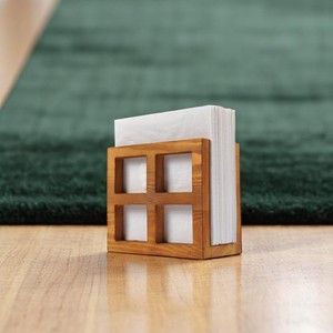 Porte-serviettes multifonctionnel en bois naturel de qualité supérieure, nouveau design, fabriqué à la main pour les cocktails, les dîners et la décoration de Noël - Product Image 5