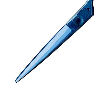 Ciseaux amincissants en acier bleu pour cheveux raides Baber Salon utiliser bleu rose noir couleurs manucure pédicure Logo personnalisable - Product Image 2