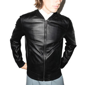 New Premium Quality Men's Leather Jackets Hot Sales <b>Factory</b> Made Personalized logo for Men's Leather Jackets - Product Image 2