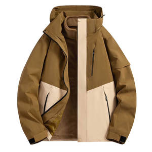 Vestes de randonnée d'hiver coupe-vent sur mesure de qualité supérieure, avec fermeture éclair, étiquette privée personnalisée, unisexe - Product Image 1