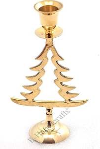 Portavelas moderno y elegante de metal con detalles intrincados para una sofisticada mesa de comedor navideña, decoración de eventos de lujo - Product Image 3