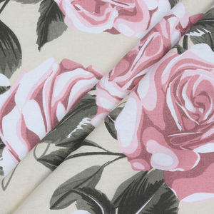 Venta completa de proveedores indios de productos textiles para el hogar de Mantel diseño de estampado floral con borde de encaje 150X220 cm 210gsm - Product Image 3