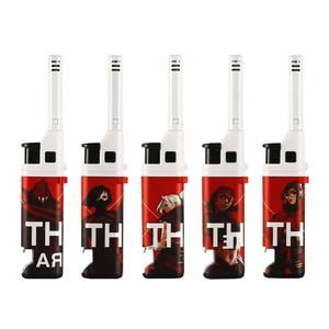 Encendedor Eléctrico Portátil de Butano, Negro, de Plástico, Recargable, con Encendido de Pedernal, para Chimenea, Fiestas, Barbacoa y Parrilla - Product Image 5