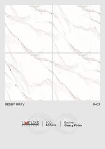 Carreaux de brique réfractaire vitrifiés brillants de qualité supérieure 600x600mm Carreaux d'intérieur pour chambres d'hôtel et projets commerciaux - Product Image 5