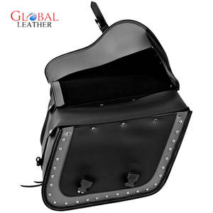 Sac de selle de moto de voyage personnalisable de haute qualité en cuir véritable de style vintage, orné, imperméable, à séchage rapide et respirant - Product Image 3