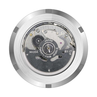 Montre mécanique automatique classique en acier inoxydable 316L NH35, cadran lumineux, verre saphir, fabricant pour hommes
