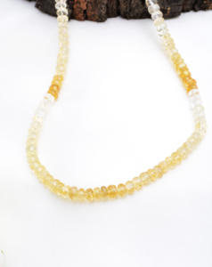 Perles facettées en citrine ombrée, 1 brin, pierre précieuse naturelle, pierre précieuse pour la fabrication de bijoux fins - Product Image 2