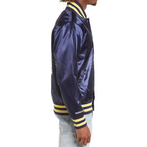 2024 chaqueta de equipo de béisbol de satén personalizada para adultos y jóvenes chaquetas de bombardero de satén de talla grande para hombres a la venta - Product Image 4