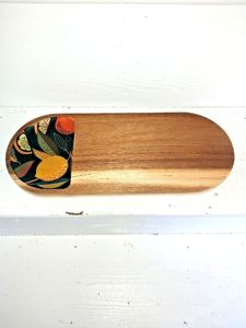 <b>Wooden</b> chopping board with non slip base ensuring stability during chopping cutting <b>slicing</b> various types of food - Product Image 5