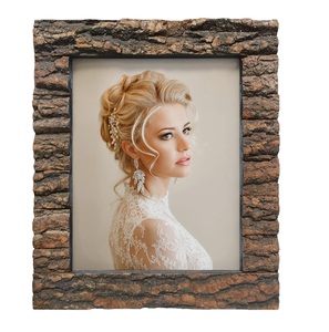 Cadre photo en bois massif vieilli rustique Vintage haute définition montage mural en verre ou option d'affichage de table - Product Image 6