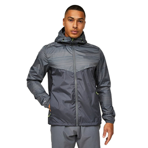 Chaquetas Cortavientos Ligeras de Color Gris Personalizadas en Oferta, Chaquetas Impermeables para Hombre para Actividades al Aire Libre - Product Image 1