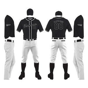 Uniforme de Béisbol Personalizado Unisex, Tela de Poliéster Antiencogimiento, Impresión Profesional para Equipos, Antibacteriano, Transpirable, de Secado Rápido, Tallas Grandes - Product Image 1