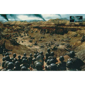 Carte postale de style moderne Starship Troopers en papier pour décoration murale - Product Image 1