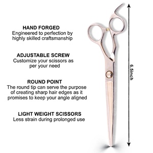 Ciseaux de coiffure professionnels pour cheveux clairsemés, fabriqués en acier de qualité supérieure, utilisables par les barbiers, avec des bords tranchants et durables. - Product Image 4