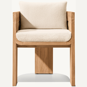 Chaise individuelle de style moderne, adaptée à l'extérieur, avec accoudoirs confortables, durable et résistante aux termites - Product Image 1