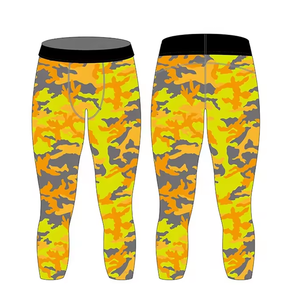 กางเกงเลกกิ้งรัดรูปสำหรับวิ่งของผู้ชายกางเกงฟิตเนสขายาว3/4ผ้าคอตตอนสำหรับออกกำลังกายโลโก้ได้ตามต้องการ - Product Image 2