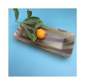 Bandeja para servir cuerno de buey de búfalo 100% alta calidad hecha a mano cuerno de buey aperitivos bandeja para servir tamaño personalizado A.Z artesanías - Product Image 1