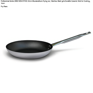 Serie Professionale 2000: Padella Antiaderente in Alluminio da 32cm con Manico in Acciaio Inox, Wok in Ceramica Resistente per Cucinare - Product Image 2
