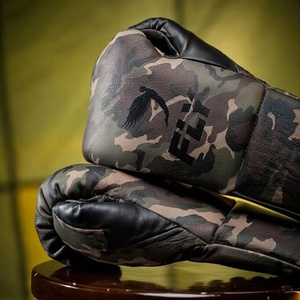 Guantes de Boxeo Profesionales Personalizados con Logotipo, de Alta Calidad, Cuero Genuino, Cierre con Cordones, Protección UV, Más Vendidos - Product Image 2