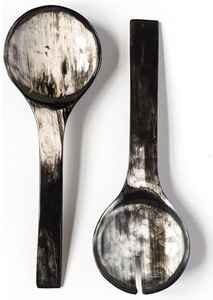 Cuchara de cuerno de búfalo hecha a mano de La India Artesanía natural a granel Venta al por mayor Cucharas de cuerno de vaca - Product Image 3