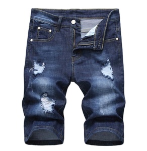 Wholesale Summer Male Ripped Slim Fit Denim <b>Shorts</b> Distressed Skinny <b>Short</b> <b>Jeans</b> <b>Men</b> - Product Image 1