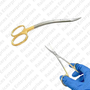 กรรไกรสำหรับทันตกรรมขนาดเล็กกรรไกรตัดฟันแบบโค้งคู่สำหรับช่างทองหมาจิ้งจอกกรรไกรตัดเนื้อเยื่ออ่อน - Product Image 1