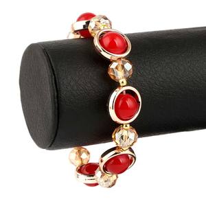 Women's Stone <b>Bracelet</b> - <b>Red</b> - Product Image 1